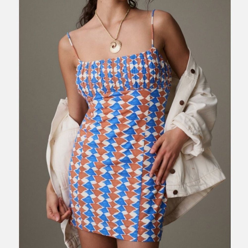 Anthropologie Maeve The Ophelia Sleeveless Linen Slim Mini Dress 0